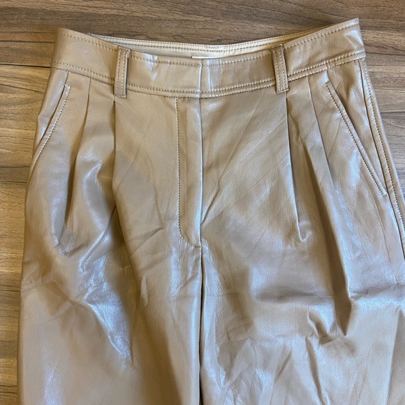 Aritzia Babaton Pleated Pant Vegan Leather - 6 - Picture 10 of 10